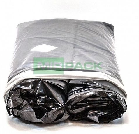 Мешки для мусора 240 литров, 90 мкм, ПВД, в пачках 50 шт, черные - Вид 4